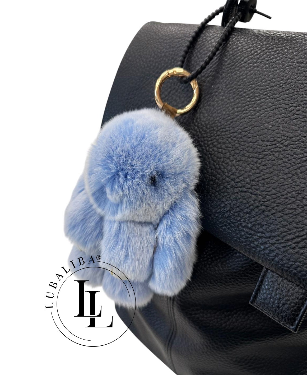 Plüsch Anhänger Schlüsselanhänger Hasi - Blau